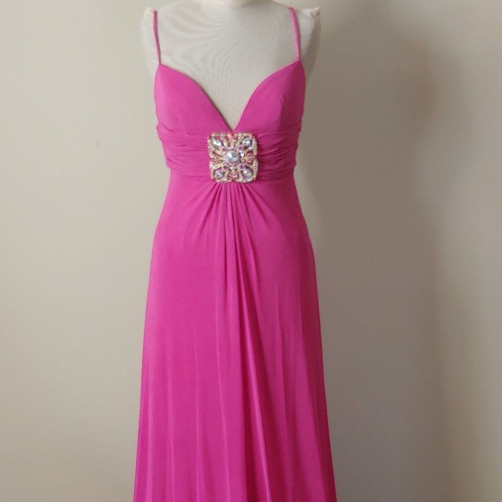 NWOT A-Line Evening Dress by Beyond-Jovani in Pink